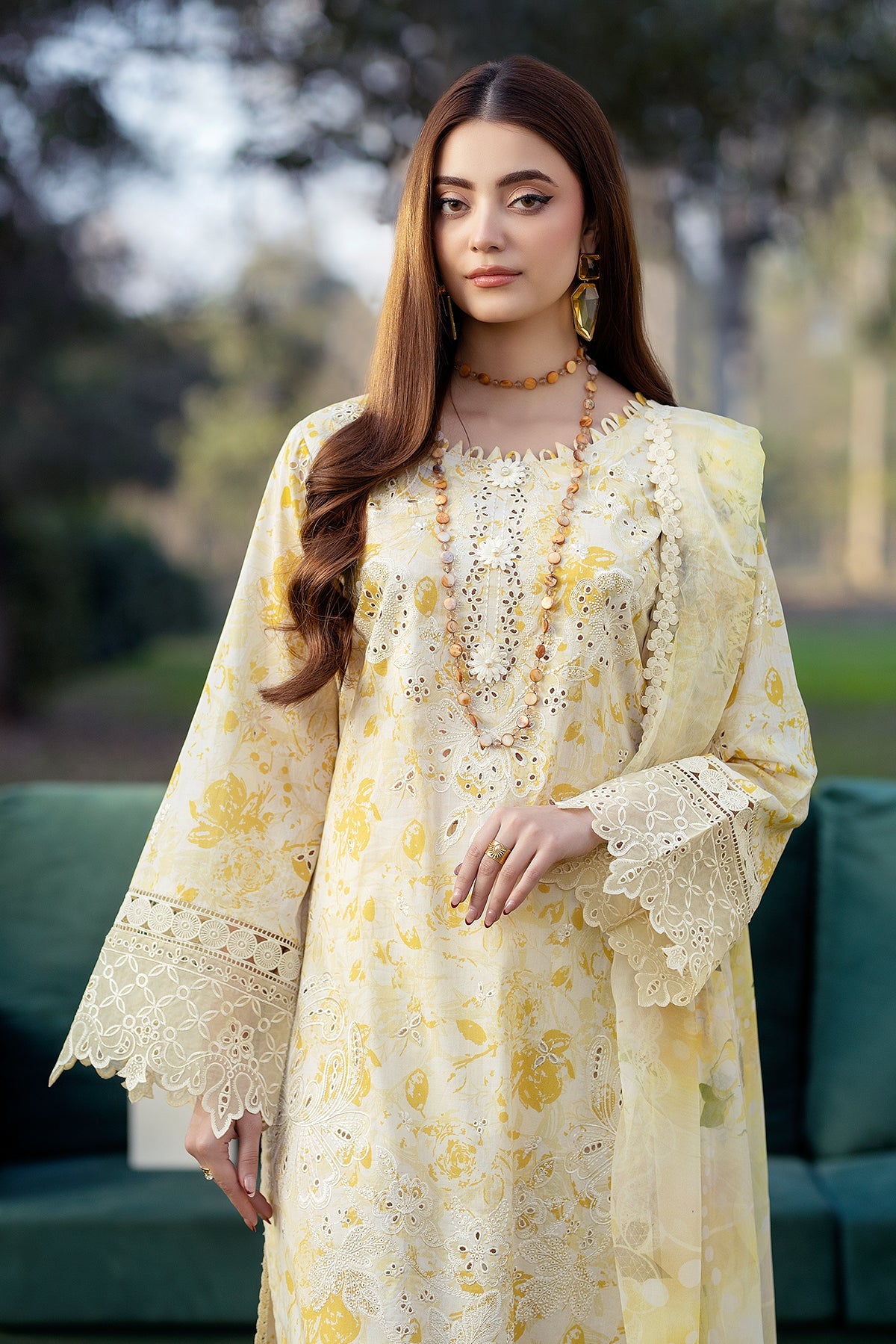 Noor-e-Fajar | Chikankari Lawn | CK-07