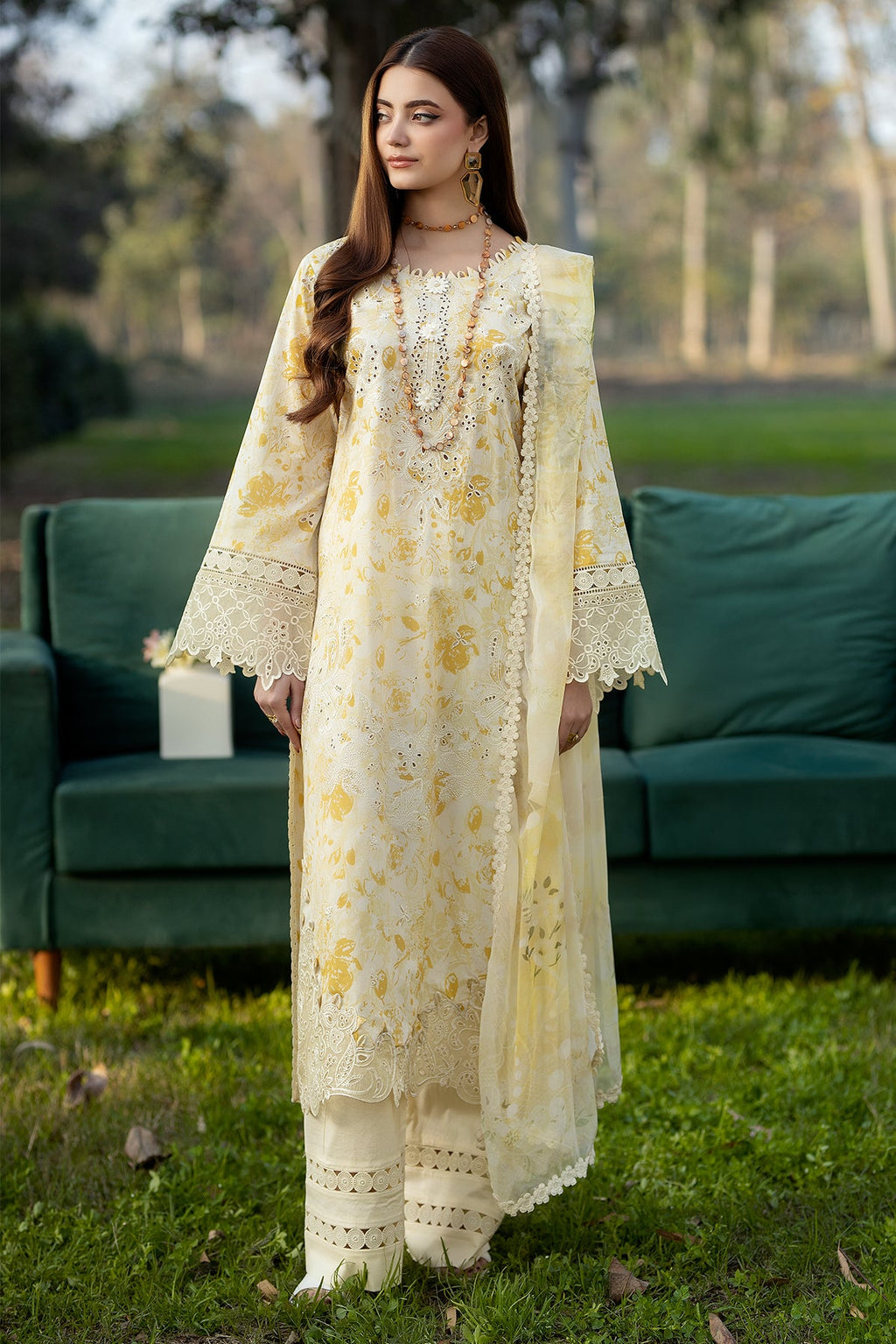 Noor-e-Fajar | Chikankari Lawn | CK-07