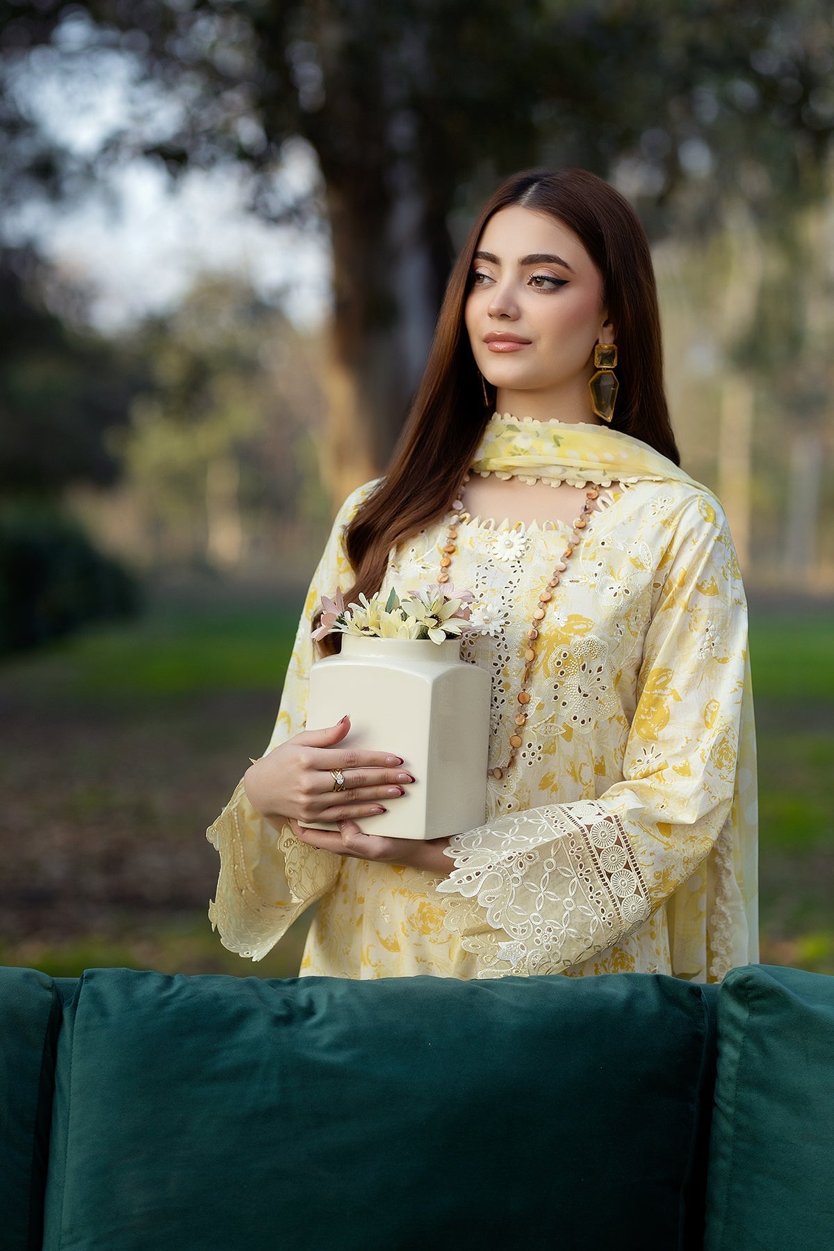 Noor-e-Fajar | Chikankari Lawn | CK-07