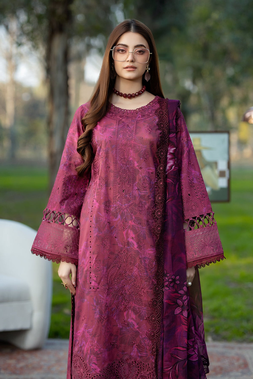 Noor-e-Fajar | Chikankari Lawn | CK-06