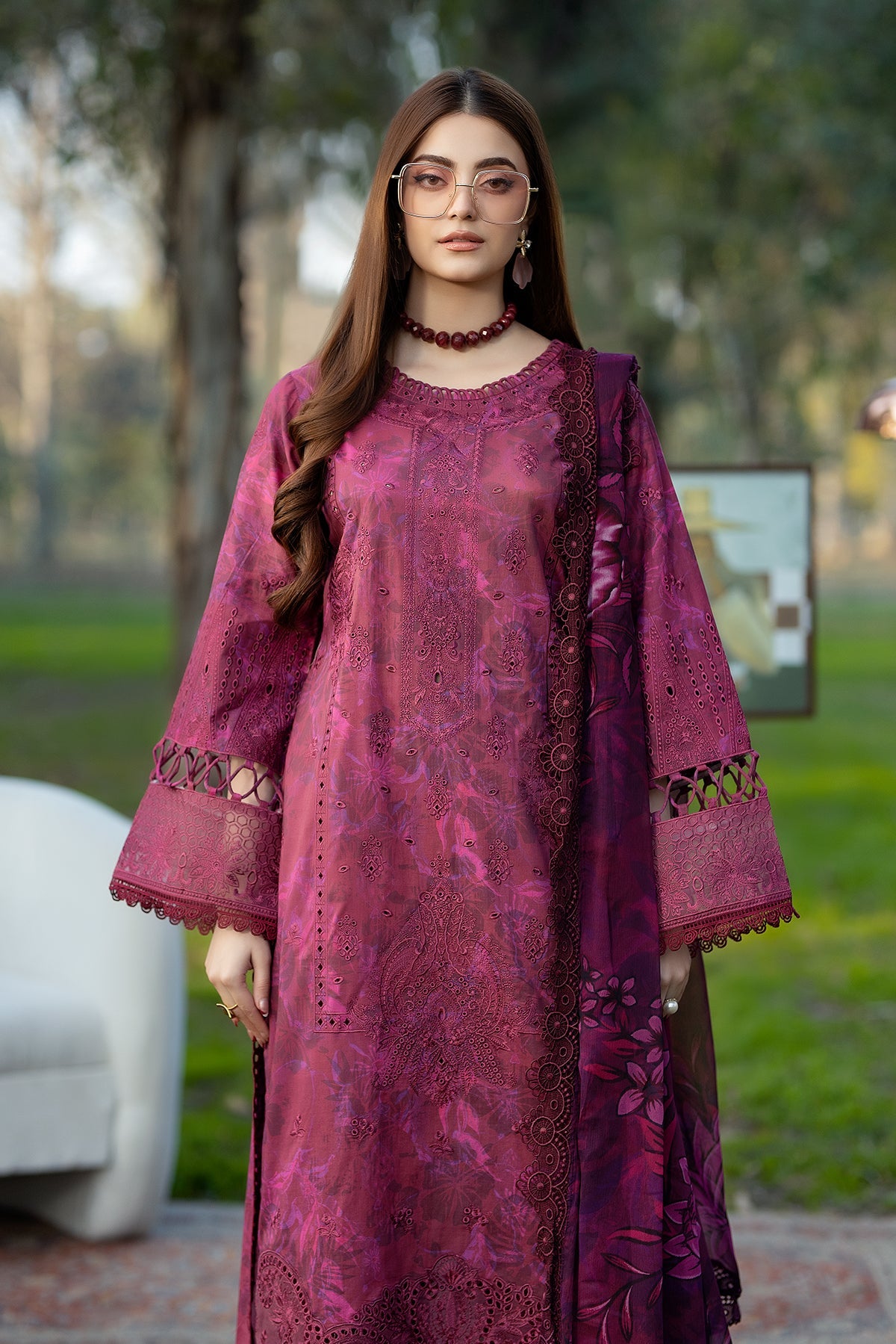 Noor-e-Fajar | Chikankari Lawn | CK-06