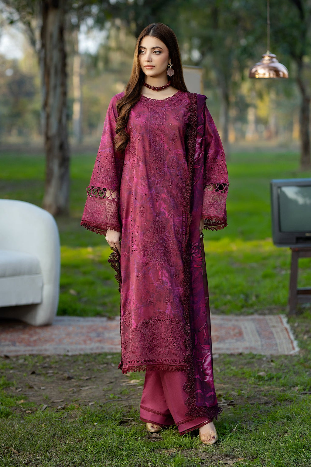 Noor-e-Fajar | Chikankari Lawn | CK-06