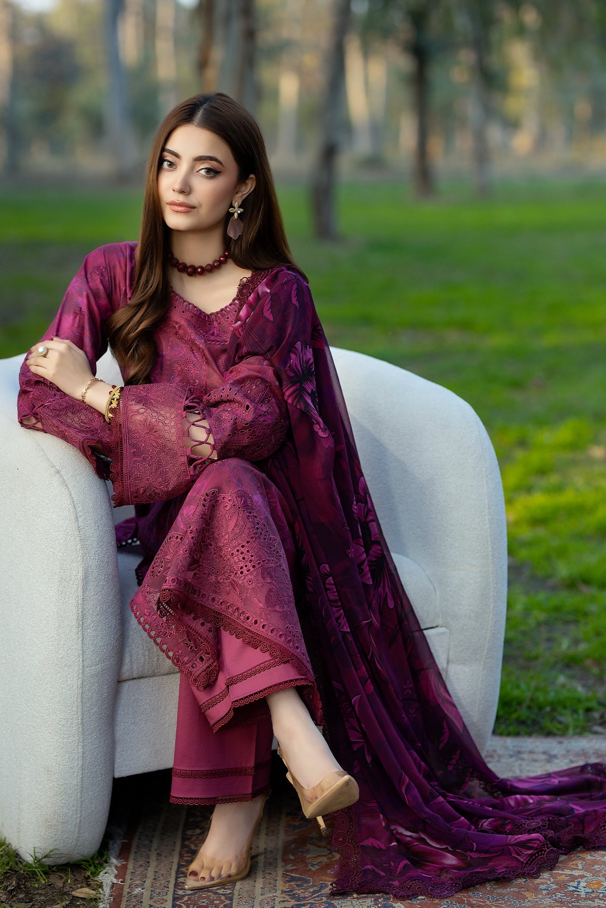 Noor-e-Fajar | Chikankari Lawn | CK-06