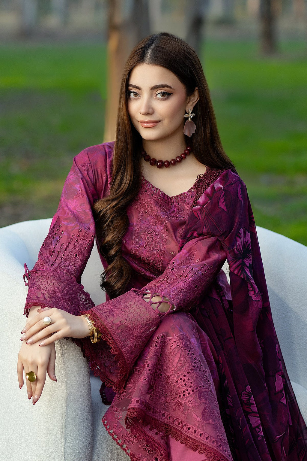 Noor-e-Fajar | Chikankari Lawn | CK-06