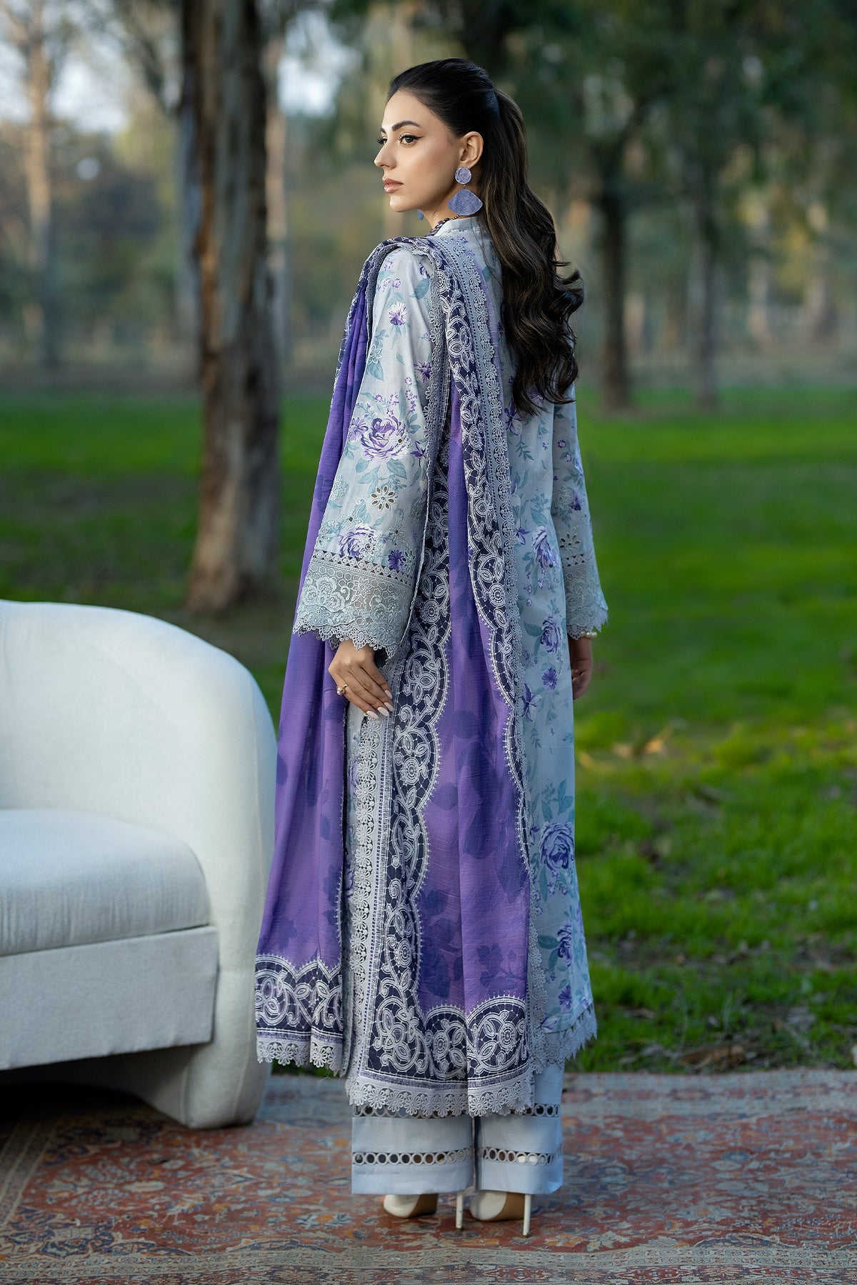 Noor-e-Fajar | Chikankari Lawn | CK-08