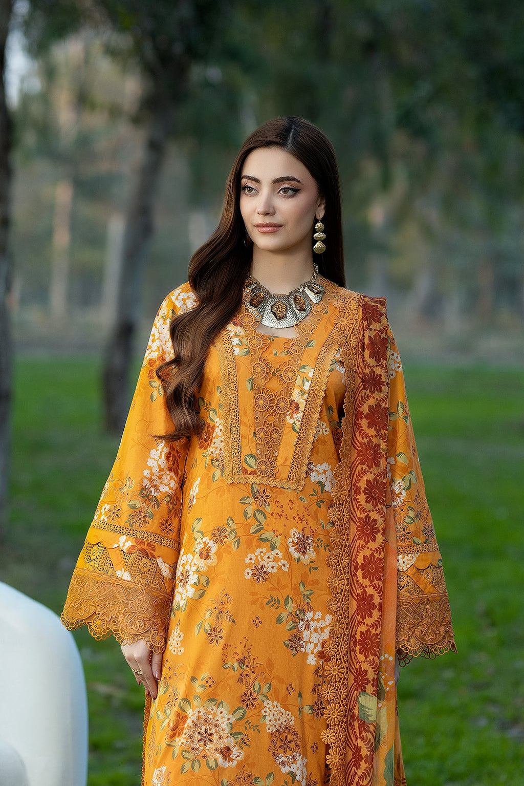 Noor-e-Fajar | Chikankari Lawn | CK-09