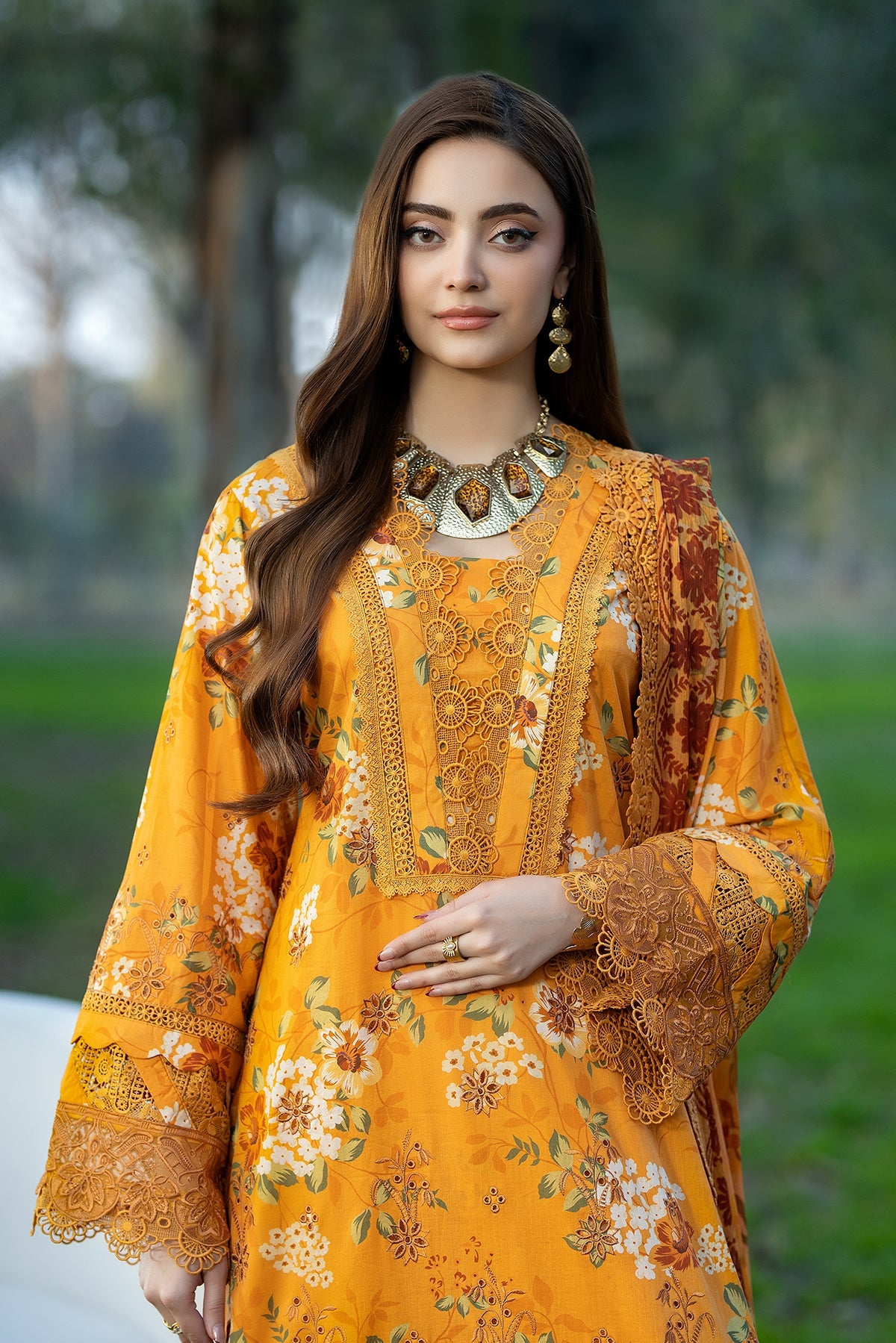 Noor-e-Fajar | Chikankari Lawn | CK-09