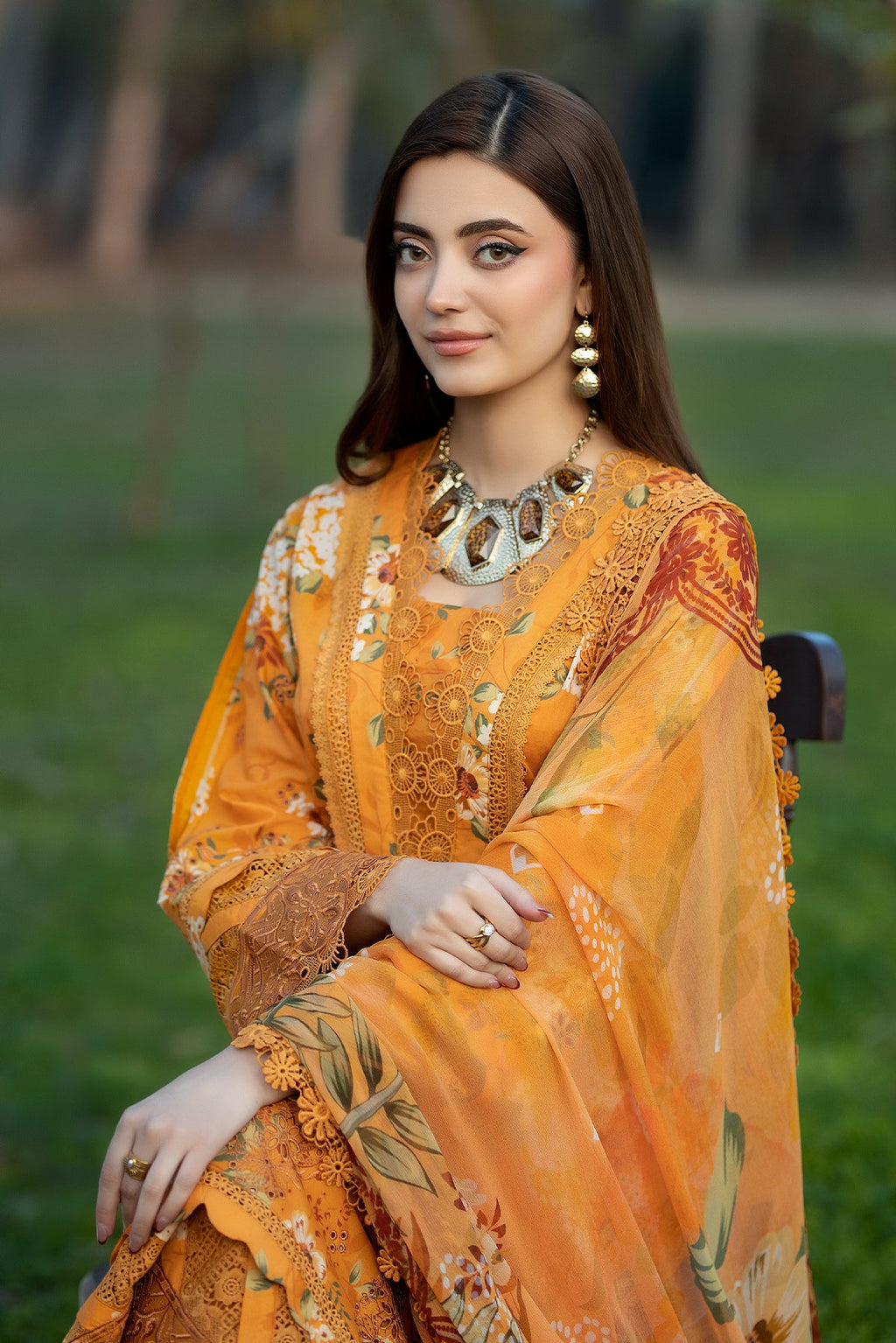 Noor-e-Fajar | Chikankari Lawn | CK-09