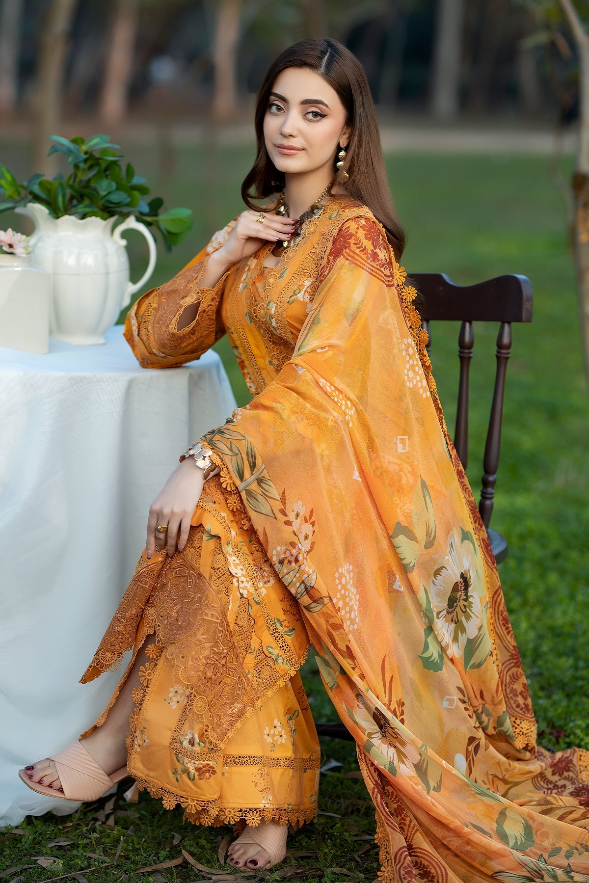 Noor-e-Fajar | Chikankari Lawn | CK-09