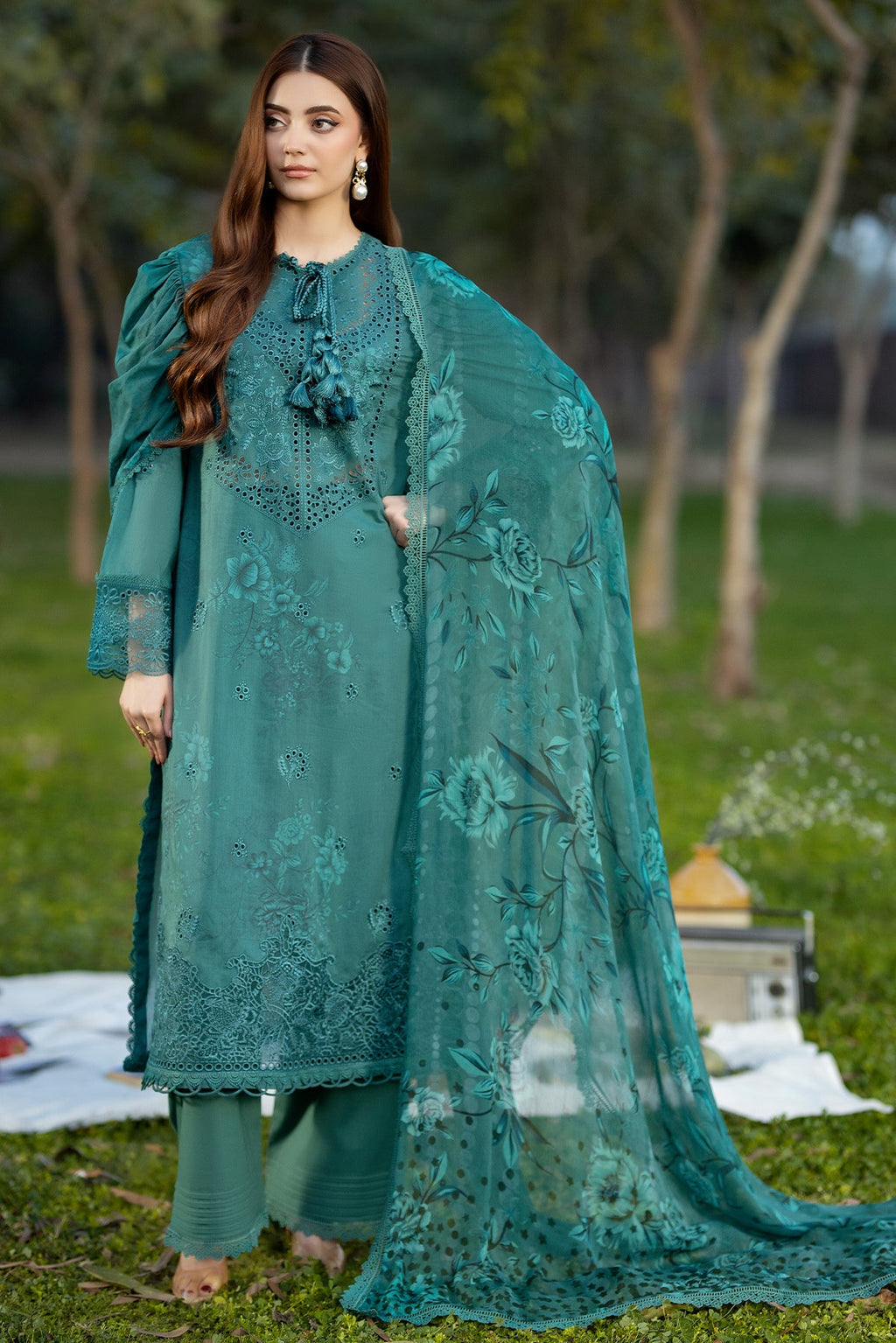 Noor-e-Fajar | Chikankari Lawn | CK-12