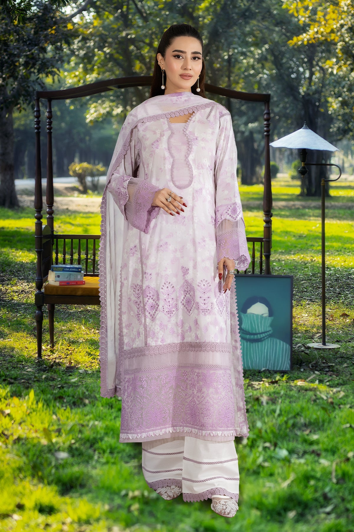 Noor-e-Fajar | Chikankari Lawn | CK-05