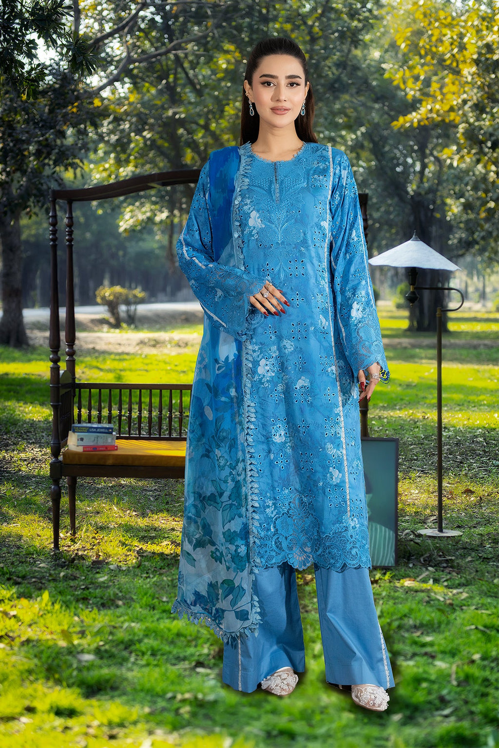 Noor-e-Fajar | Chikankari Lawn | CK-11