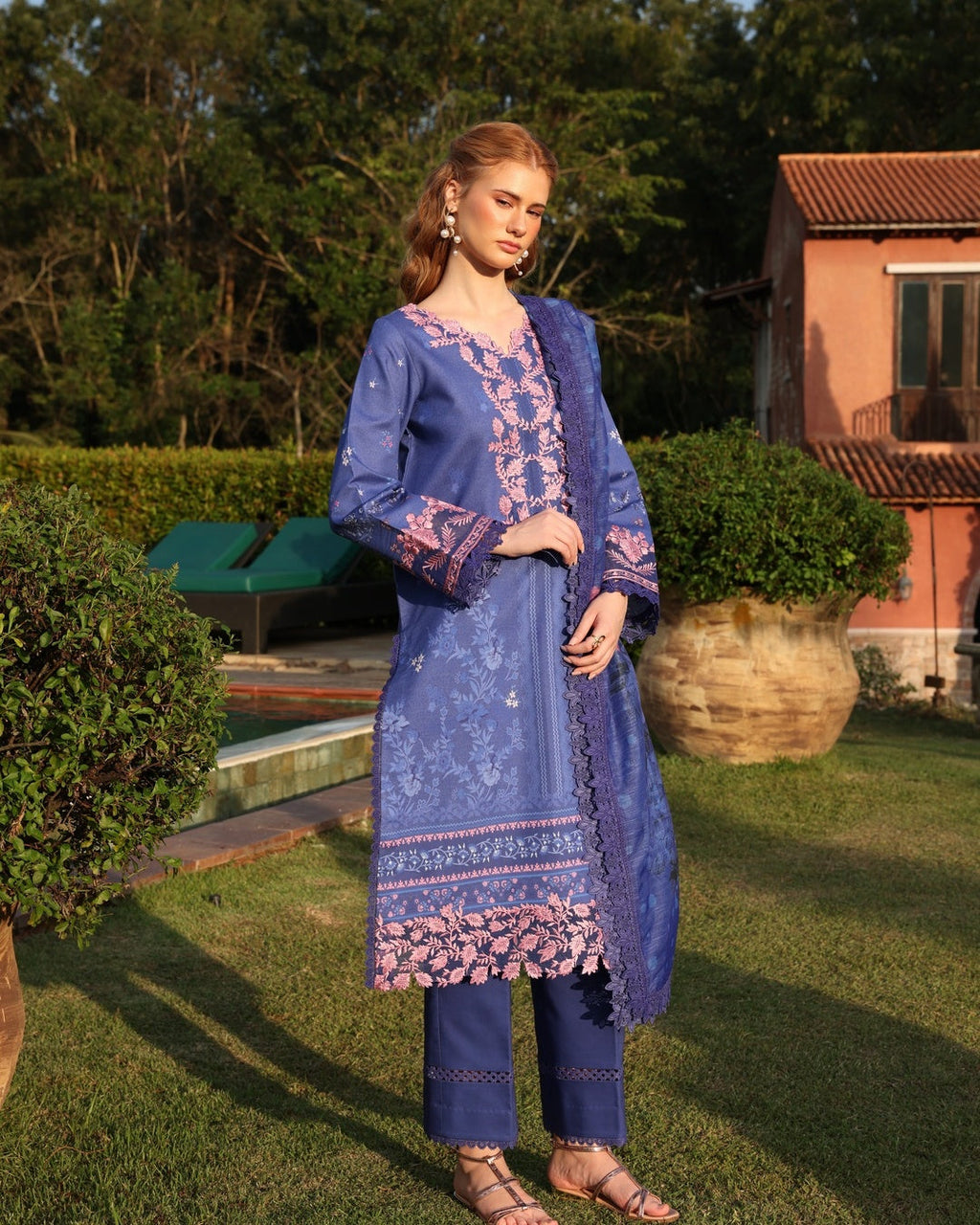 Ayleen | Weave & Wonder Digital Printed Lawn | Roshan