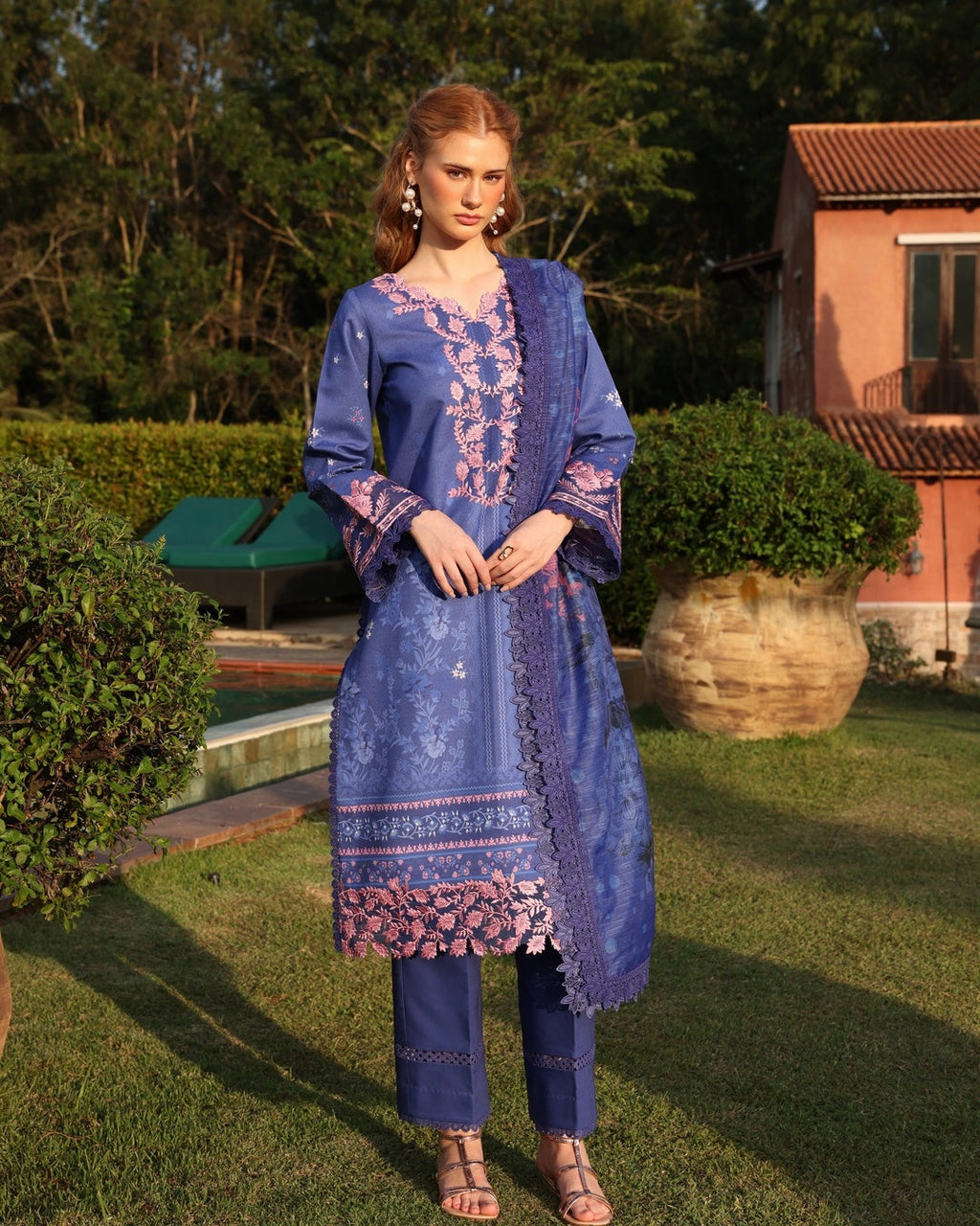 Ayleen | Weave & Wonder Digital Printed Lawn | Roshan
