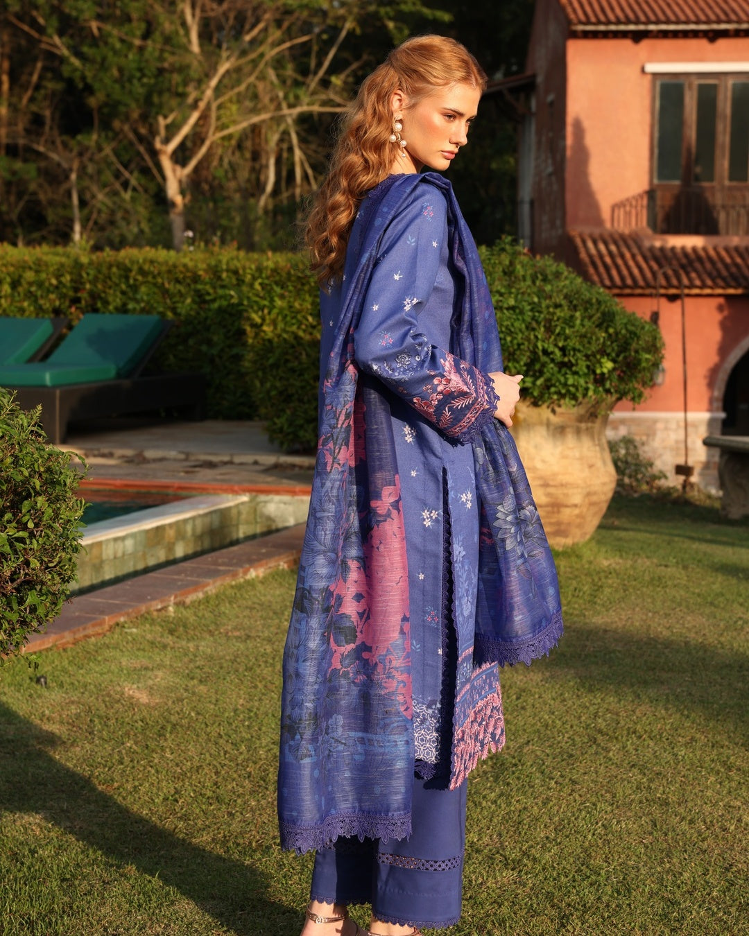 Ayleen | Weave & Wonder Digital Printed Lawn | Roshan