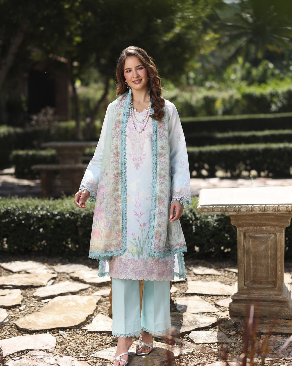 Ayleen | Weave & Wonder Digital Printed Lawn | Nazaara
