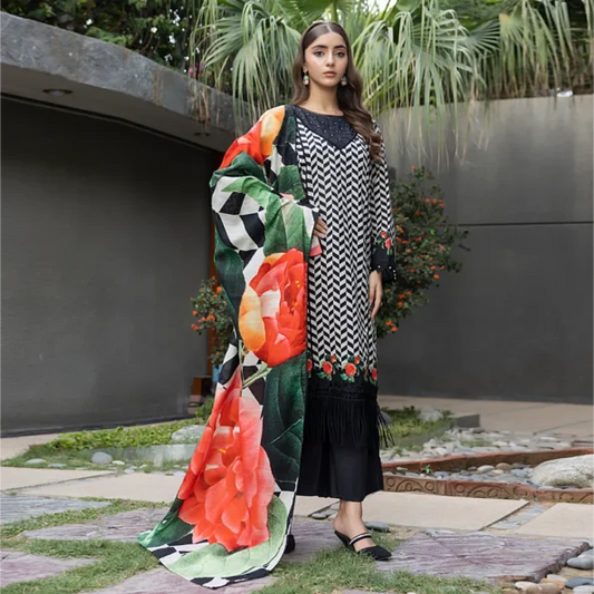 REGALIA | Salina Printed Khaddar | SPKV1-1