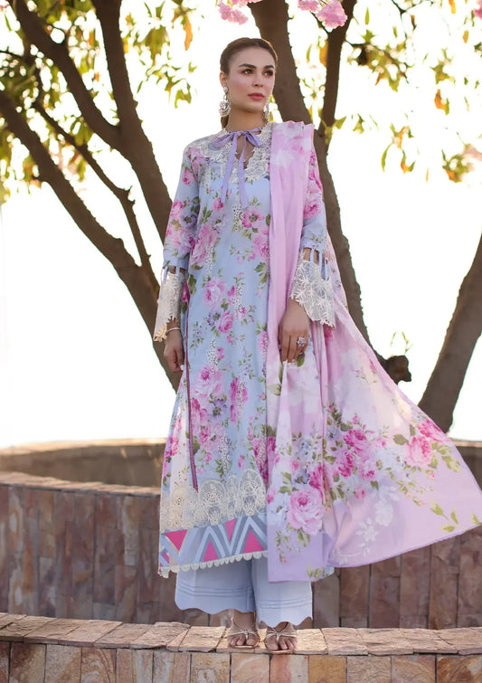 Elaf | Printkari Lawn | OCEAN BLOSSOMS