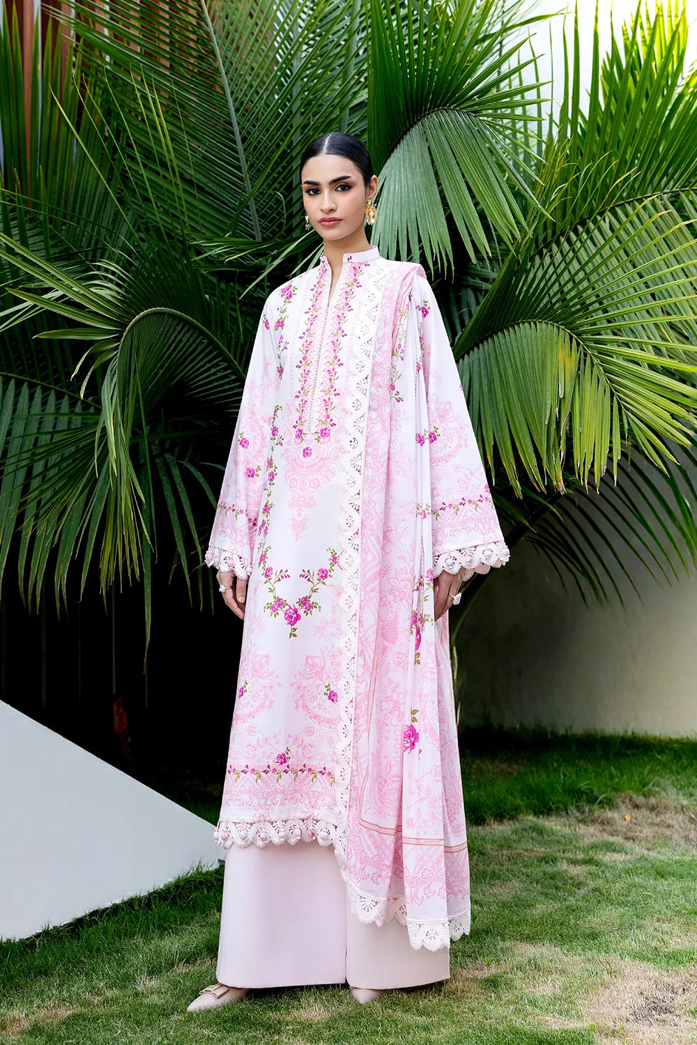 Naqsh | The Breeze Edit Lawn | Pink	Aurora