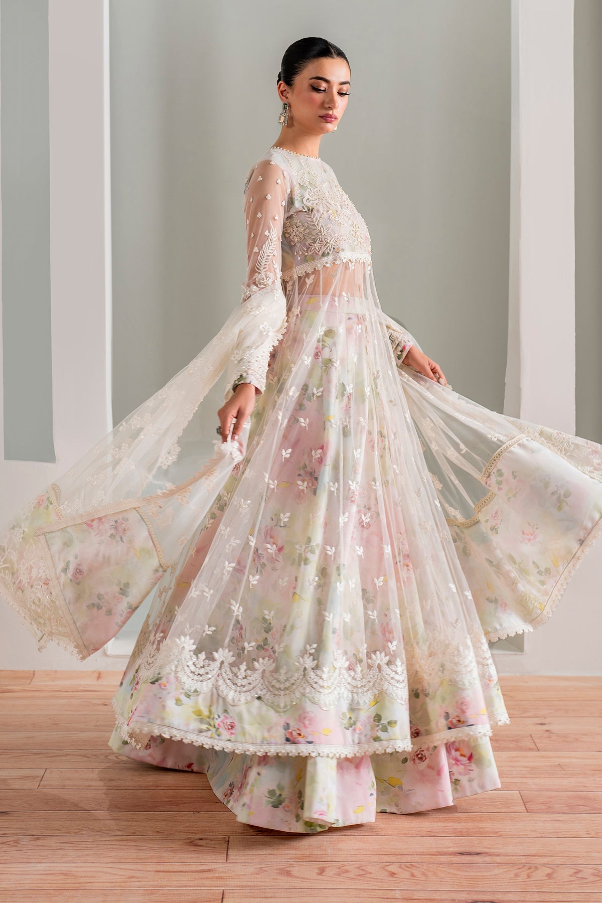 Baroque | Embroidered Chiffon | UF-686