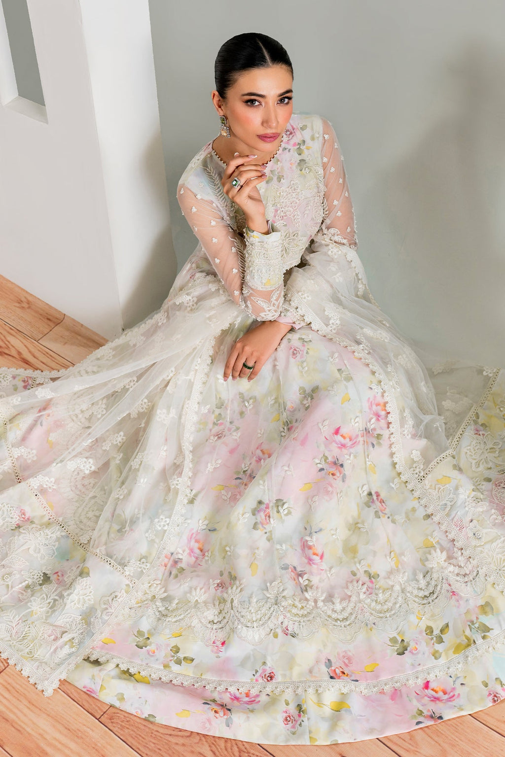 Baroque | Embroidered Chiffon | UF-686