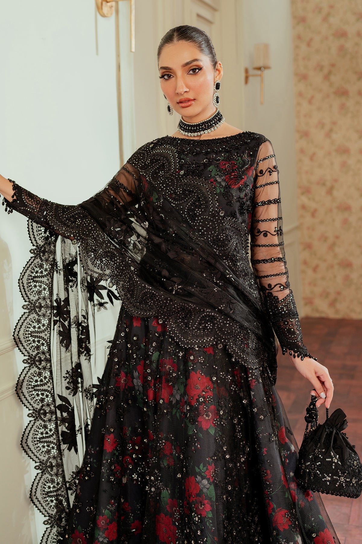 Baroque | EMBROIDERED NET | CH13-05