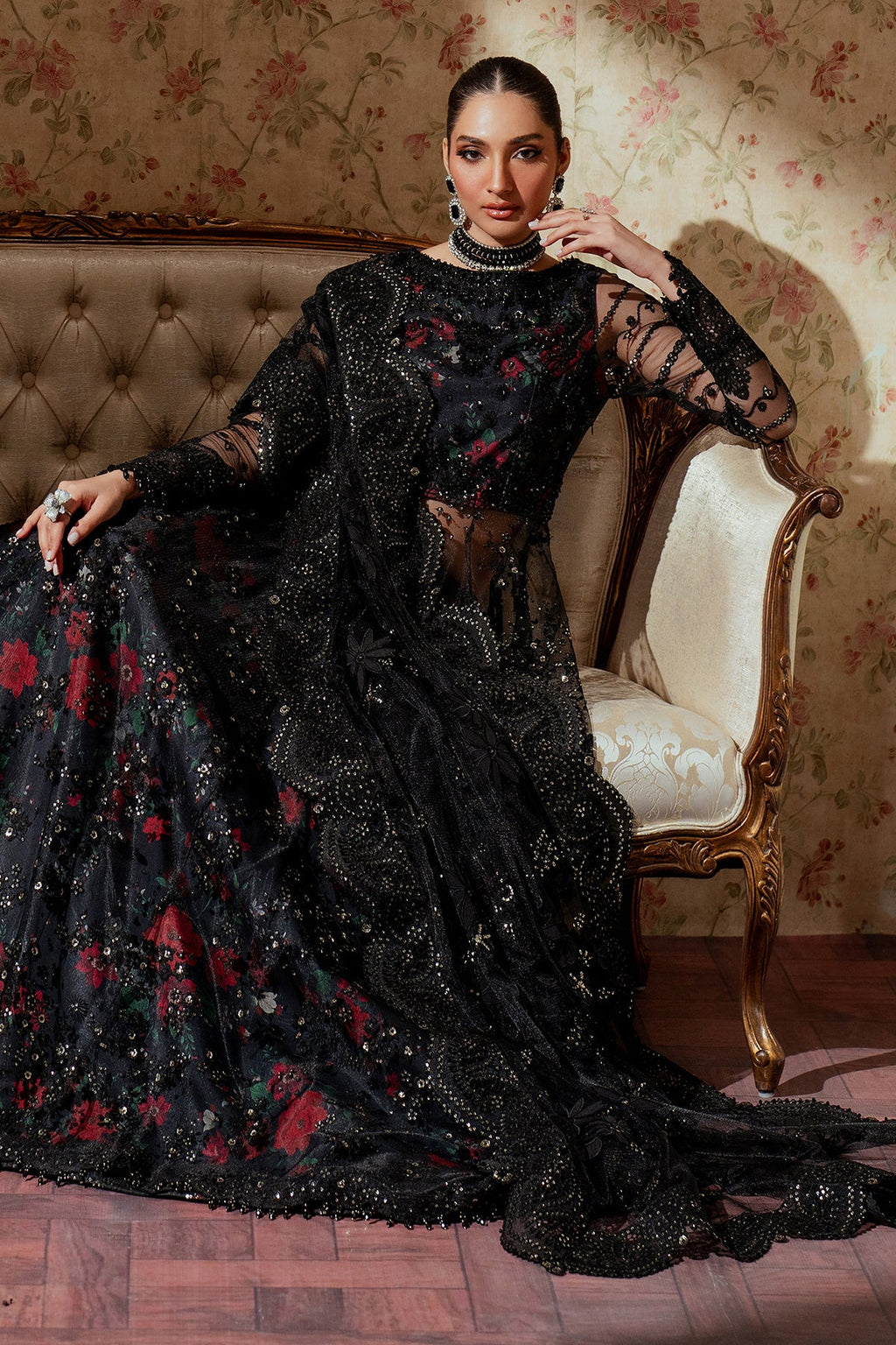Baroque | EMBROIDERED NET | CH13-05