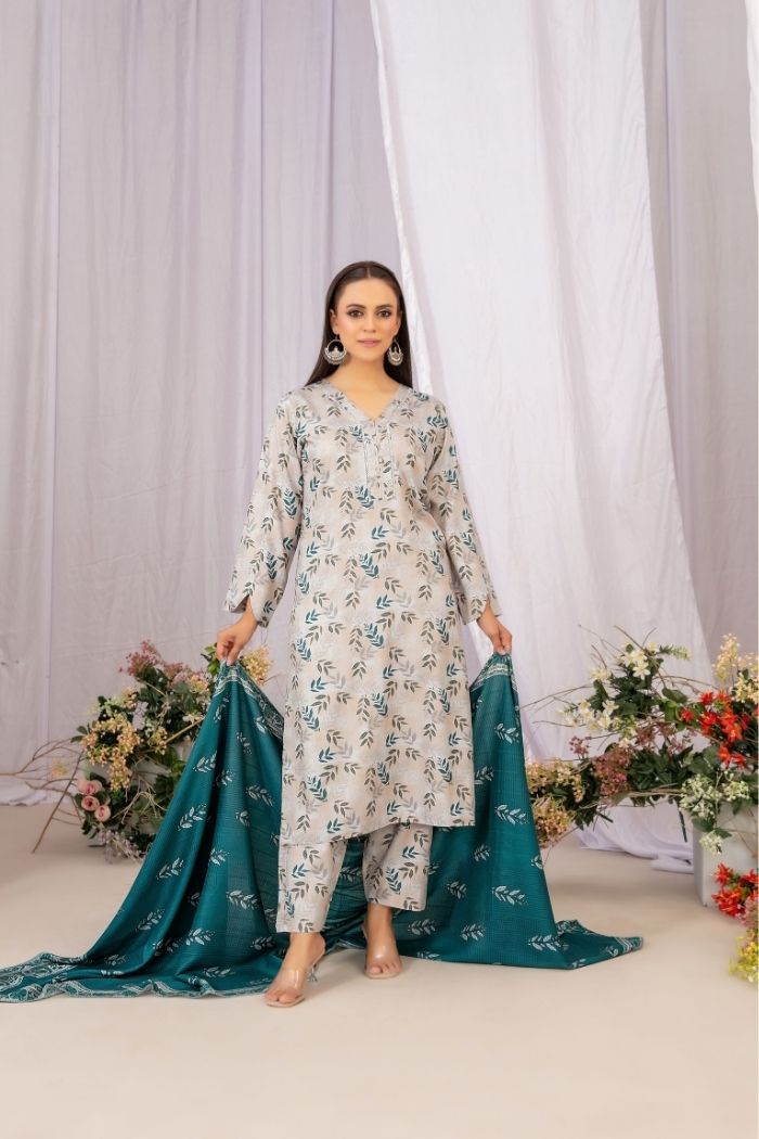 Tawakaal | Lireh 3Pcs Digital Print suiting | D-5427