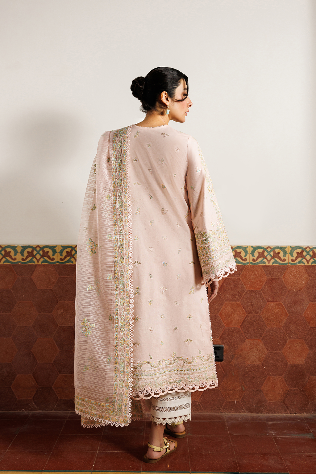 Emaan Adeel |  Mirabelle festive luxury lawn | Orchid Royale