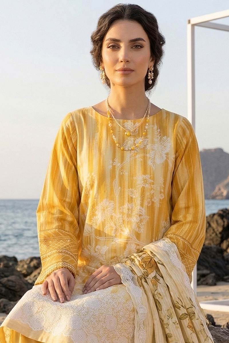 Riaz Arts | Rang-e-Noor Luxury Lawn - 3 Pc | RA - RN - 05