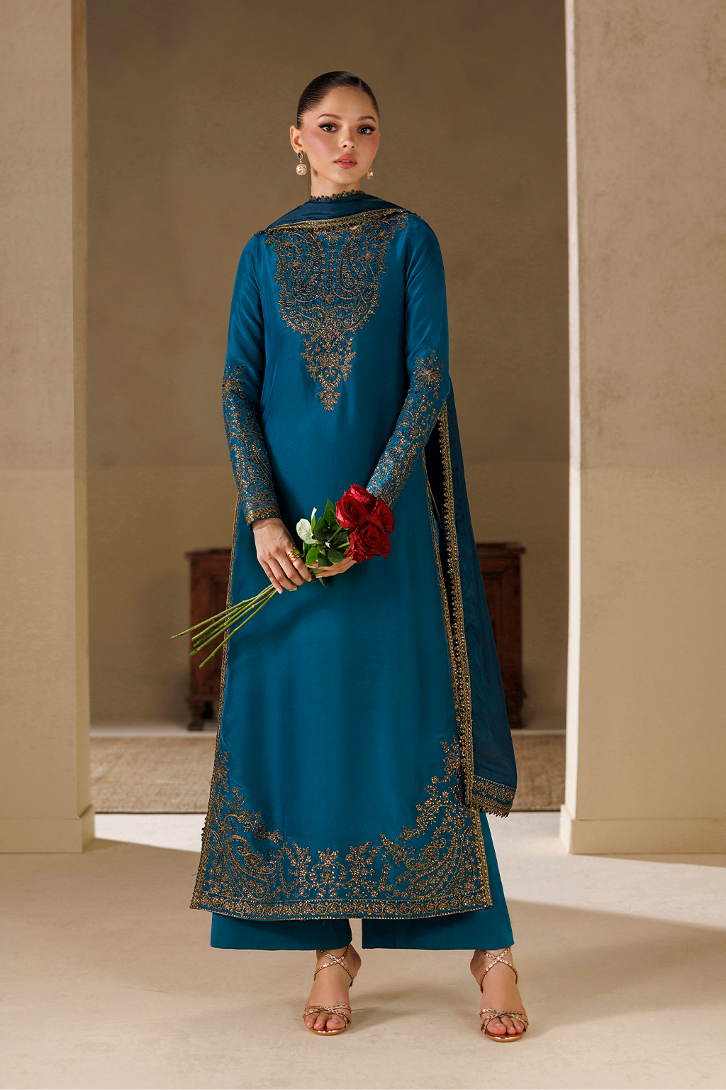 Iznik | Formals 26 Embroidered Ramen Silk | UE-731
