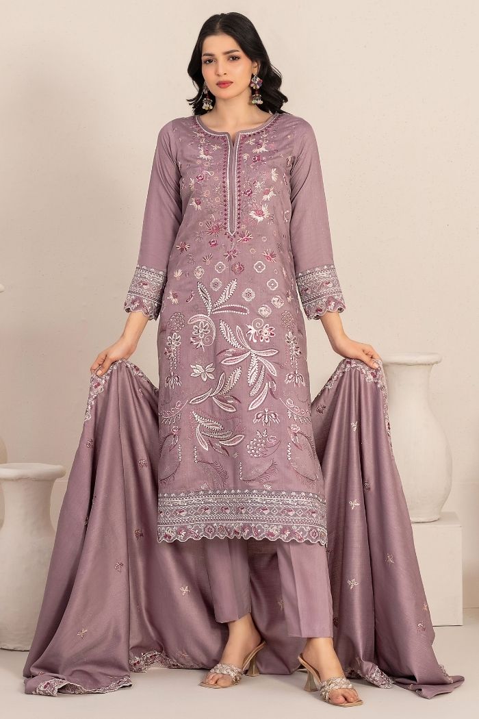 Tawakaal | Oryn 3Pcs Embroidered Viscose Zari | D-5061