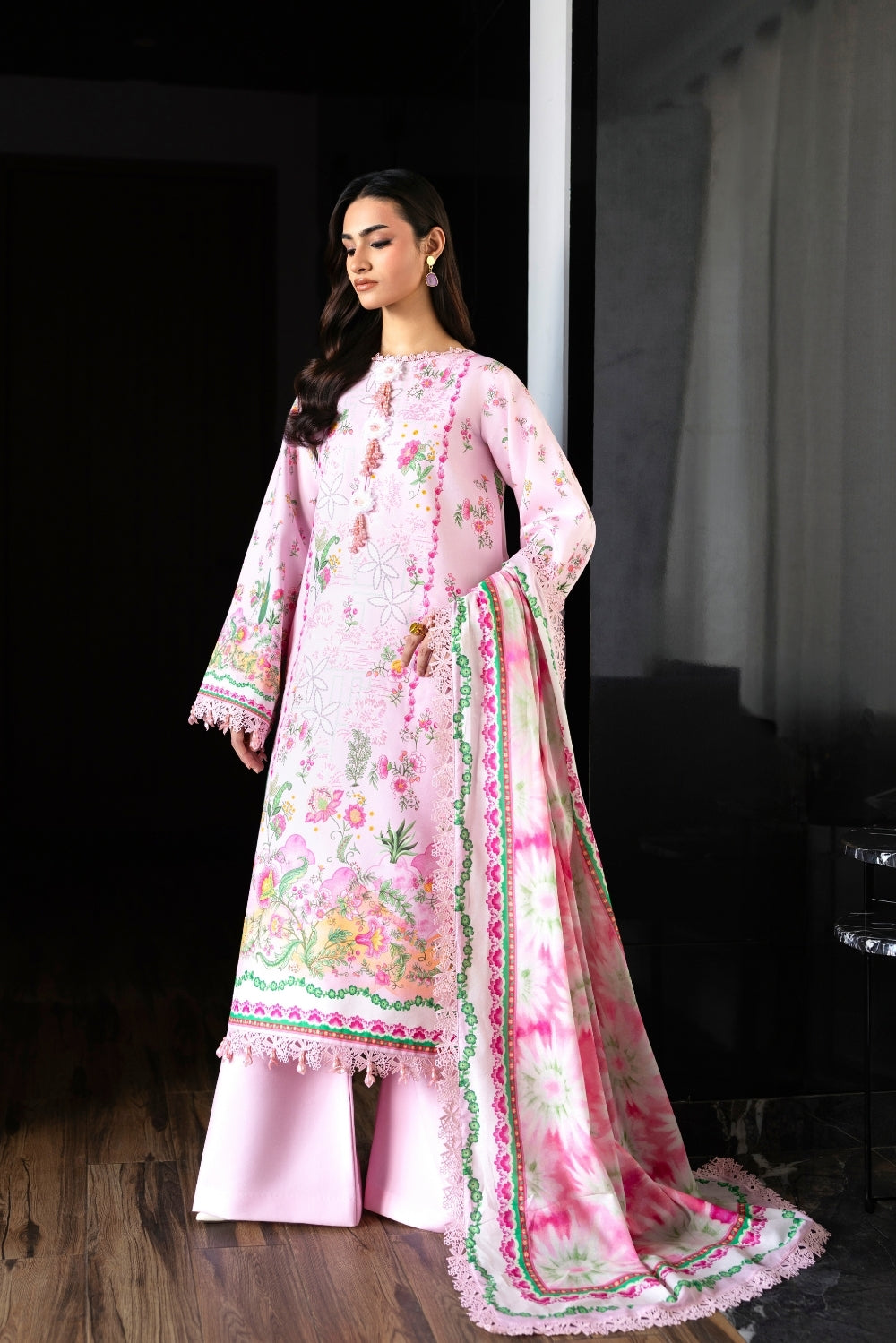 Naqsh | Midnight Meadow Lawn | Rosette