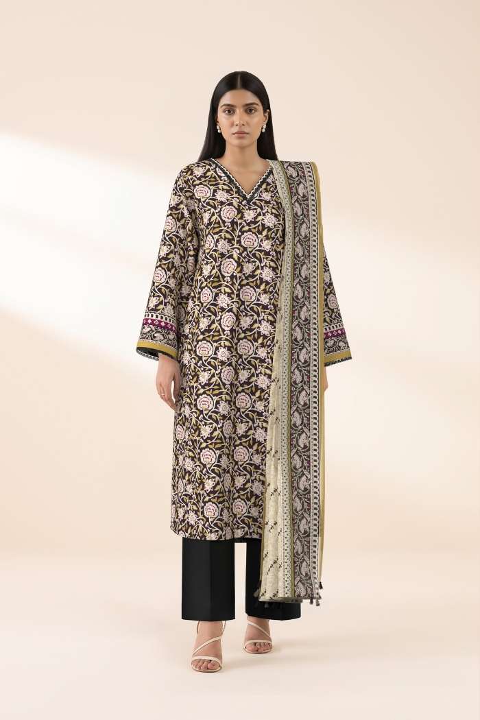 Sapphire | 3 Pcs Printed Lawn Suit | 3PB-WS26CL14-138