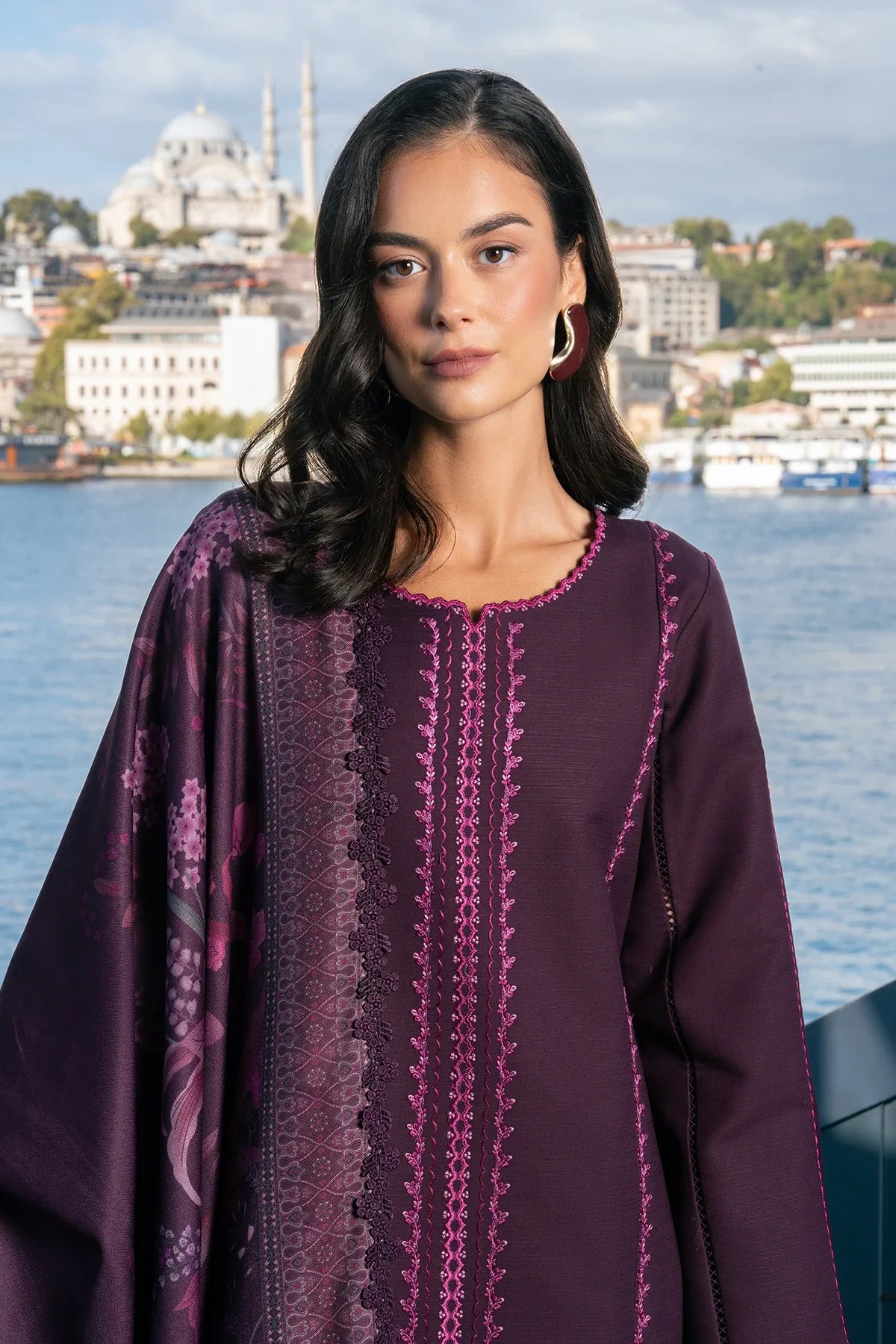 Rang Rasiya | Meet Me in Istanbul Khaddar Winter | Mauve