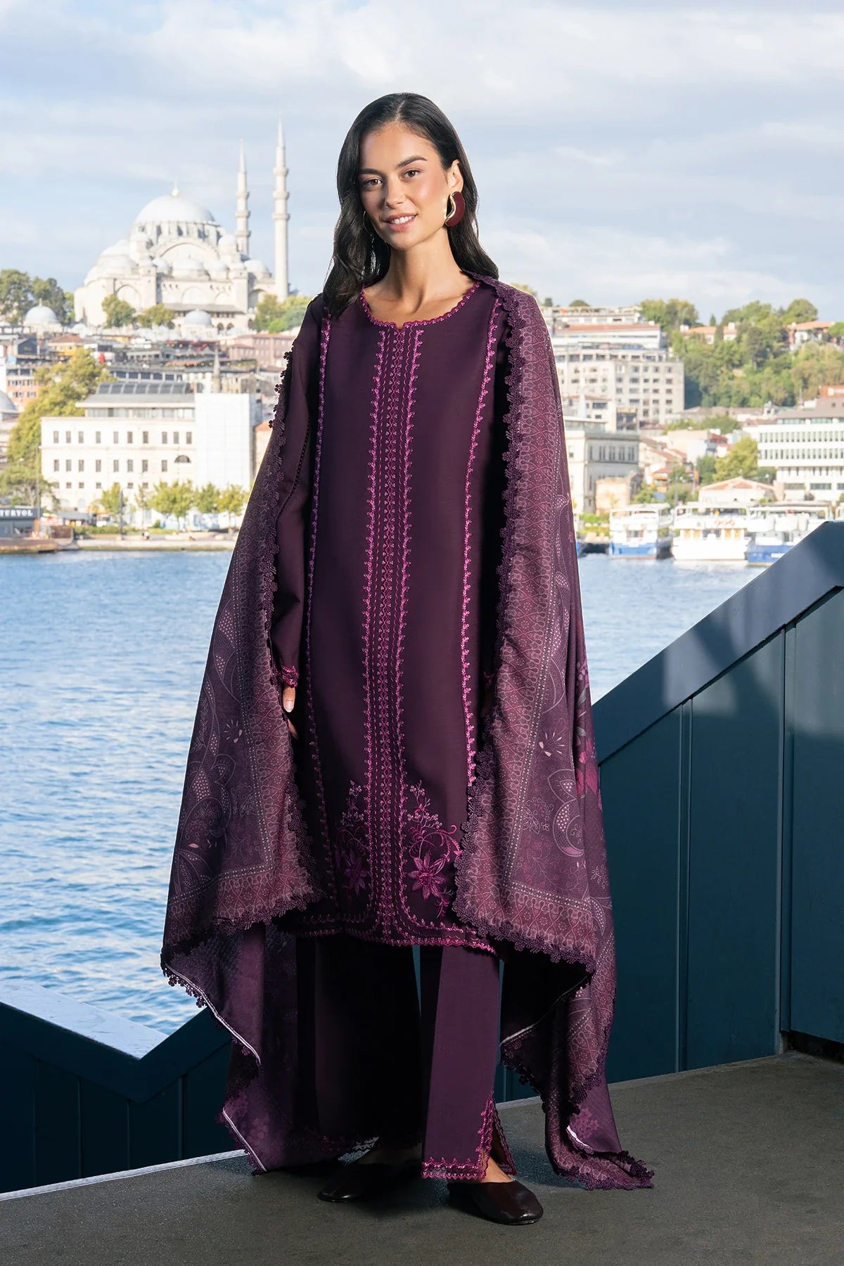 Rang Rasiya | Meet Me in Istanbul Khaddar Winter | Mauve