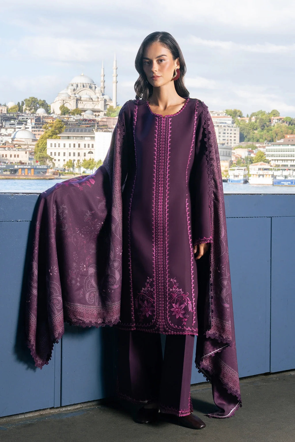 Rang Rasiya | Meet Me in Istanbul Khaddar Winter | Mauve