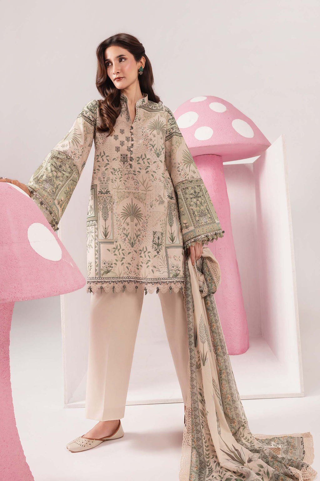 MARIA B | 3 Pc Unstitched Embroidered Lawn Suit | MB-CUSV13-11A