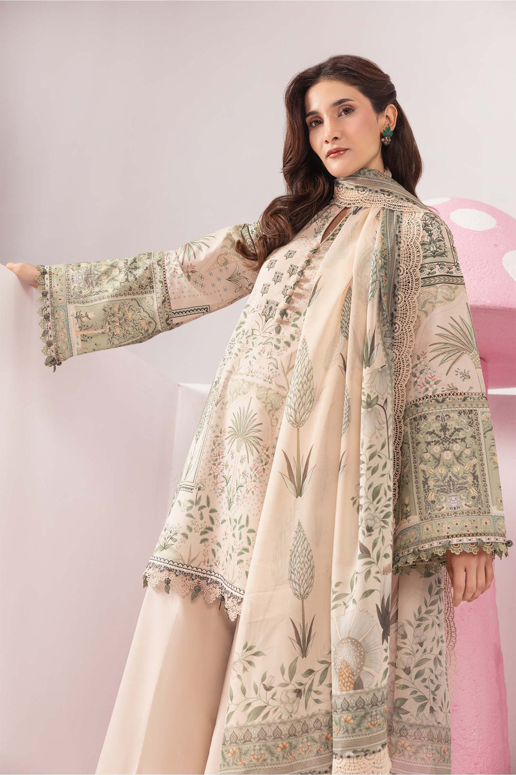 MARIA B | 3 Pc Unstitched Embroidered Lawn Suit | MB-CUSV13-11A