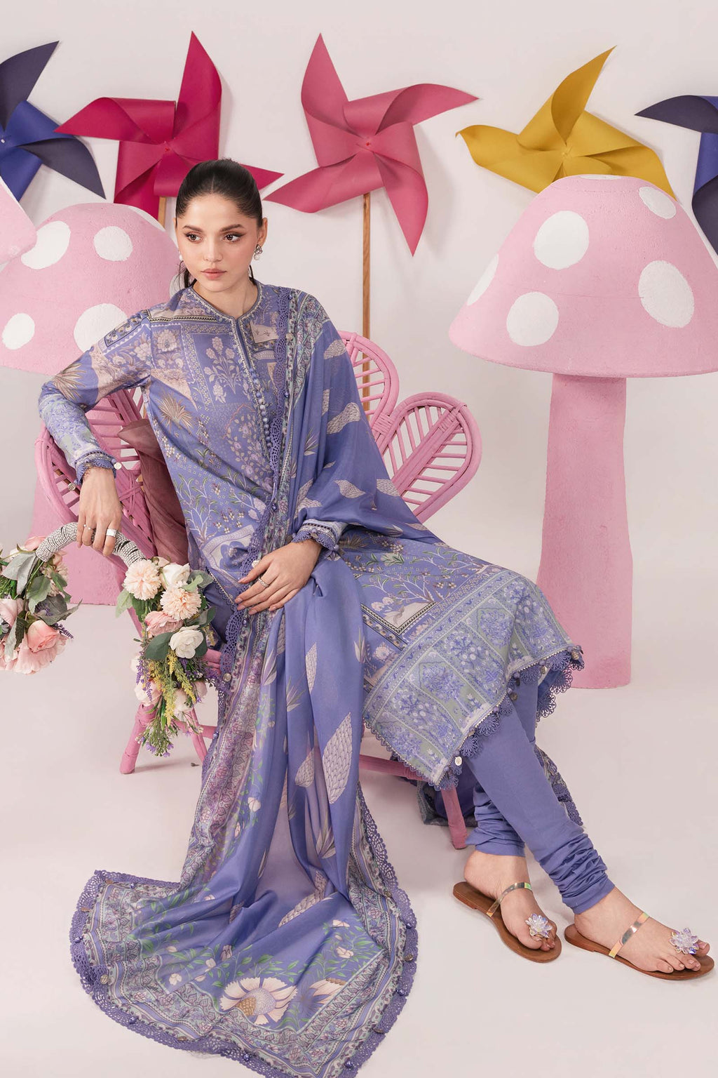 MARIA B | 3 Pc Unstitched Embroidered Lawn Suit | MB-CUSV13-11B