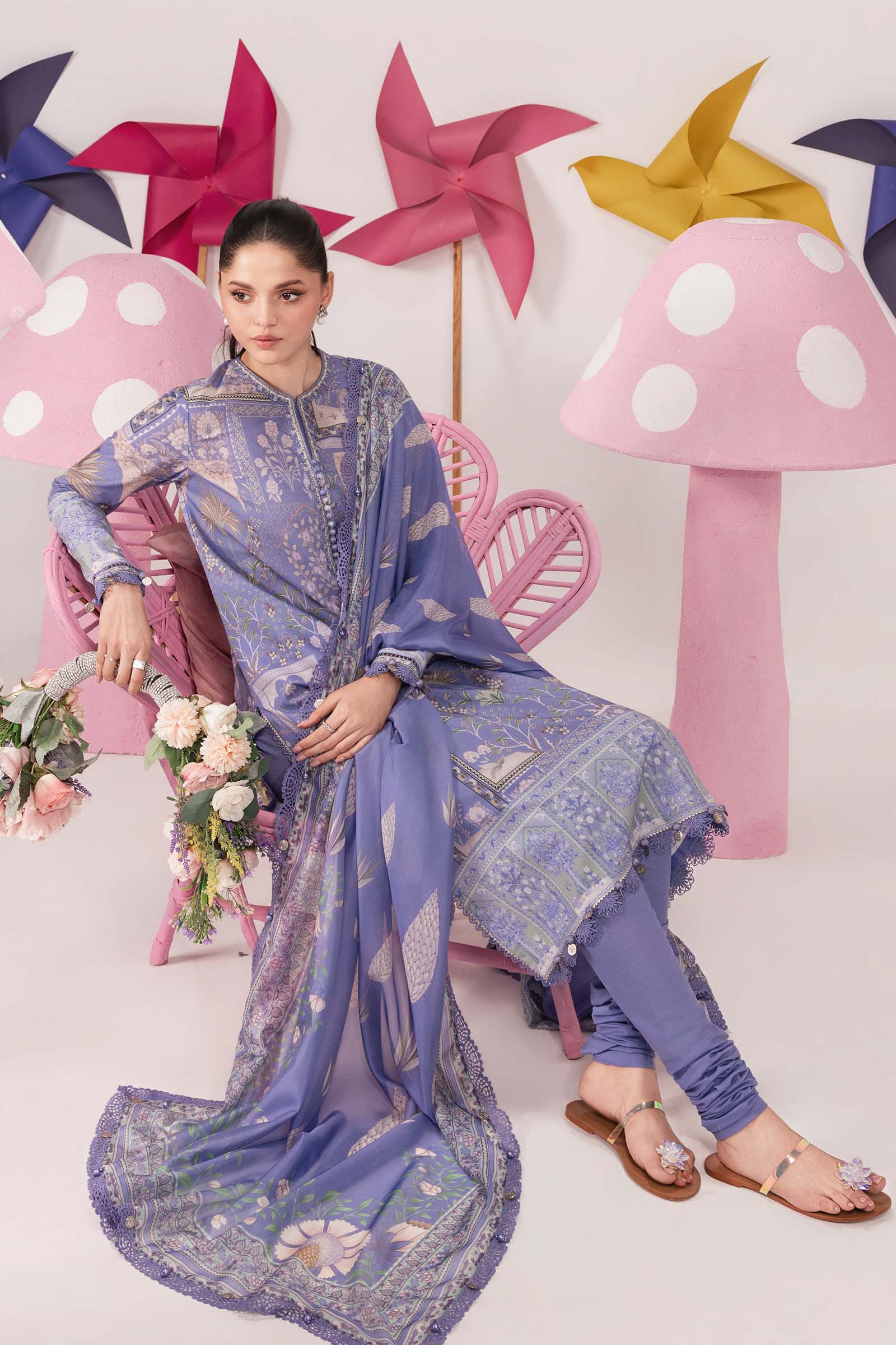 MARIA B | 3 Pc Unstitched Embroidered Lawn Suit | MB-CUSV13-11B