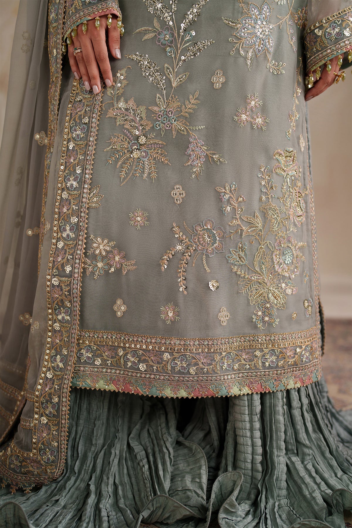 Baroque | EMBROIDERED CHIFFON | UF-4364