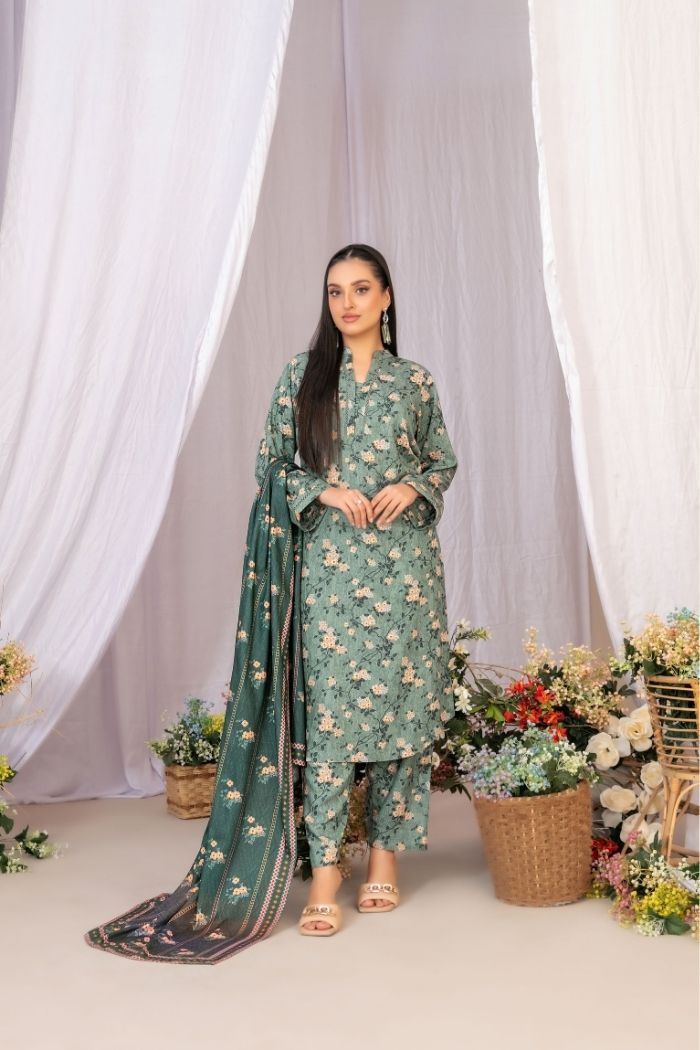 Tawakaal | Lireh 3Pcs Digital Print suiting | D-5428