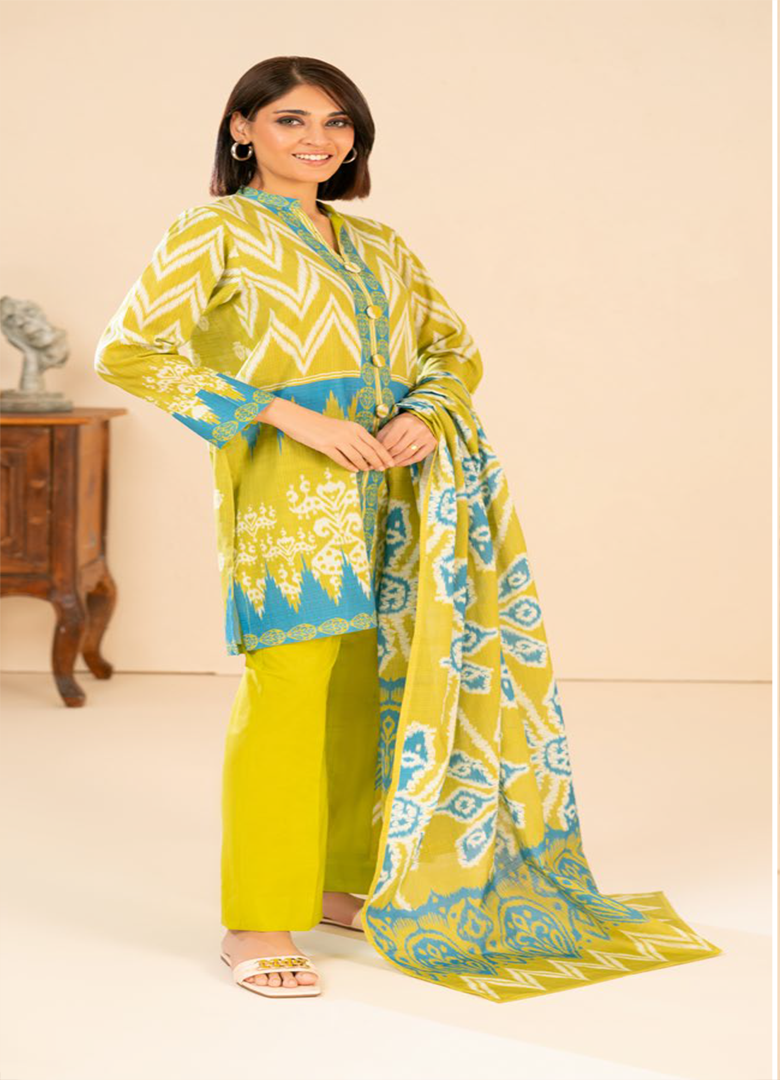 GULAHMED | PRINTED KHADDAR 3PCS  | 02