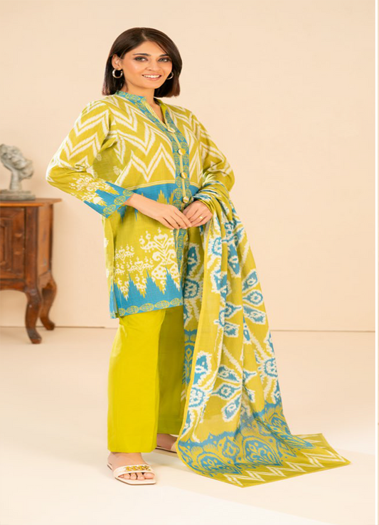 GULAHMED | PRINTED KHADDAR 3PCS  | 02