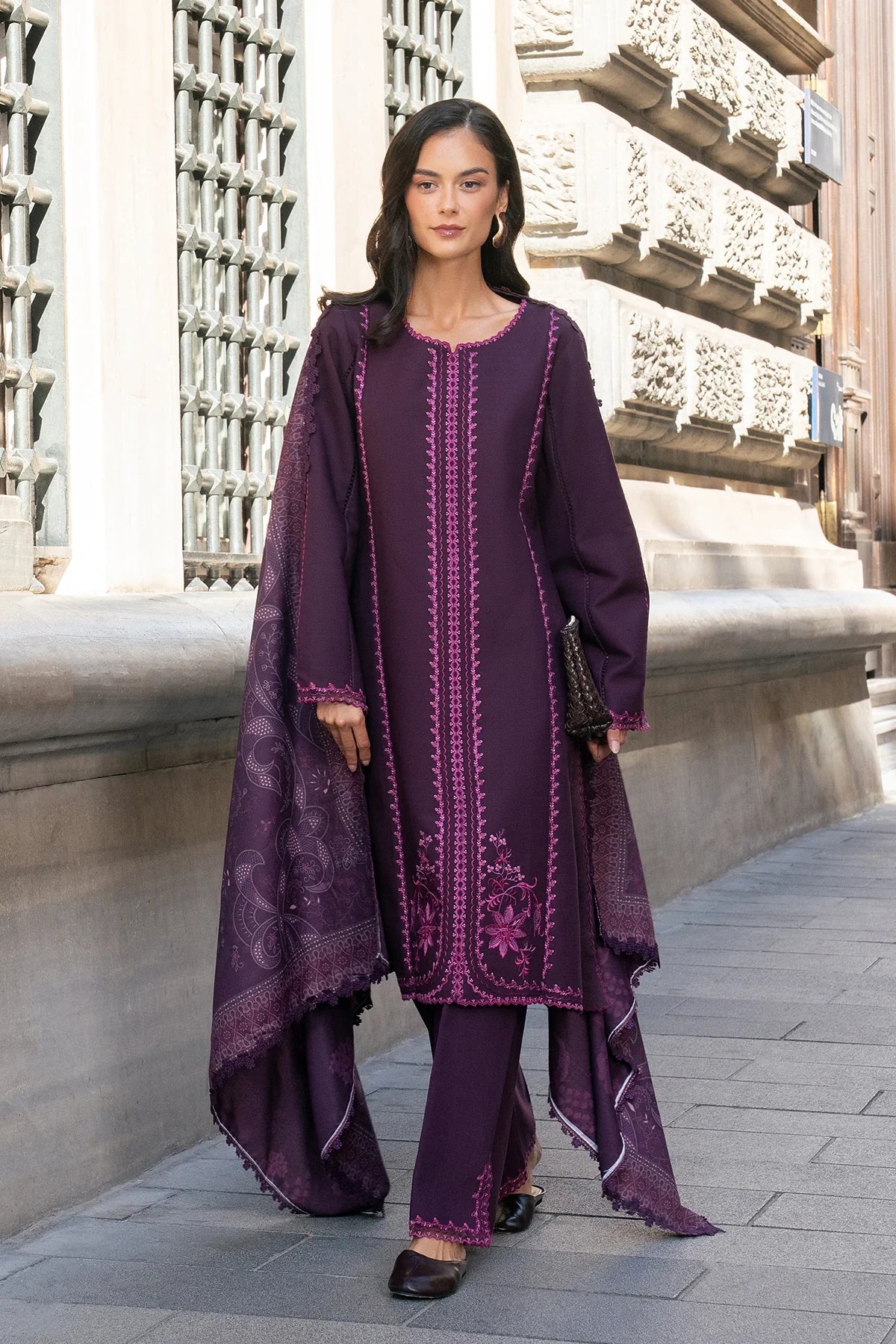 Rang Rasiya | Meet Me in Istanbul Khaddar Winter | Mauve