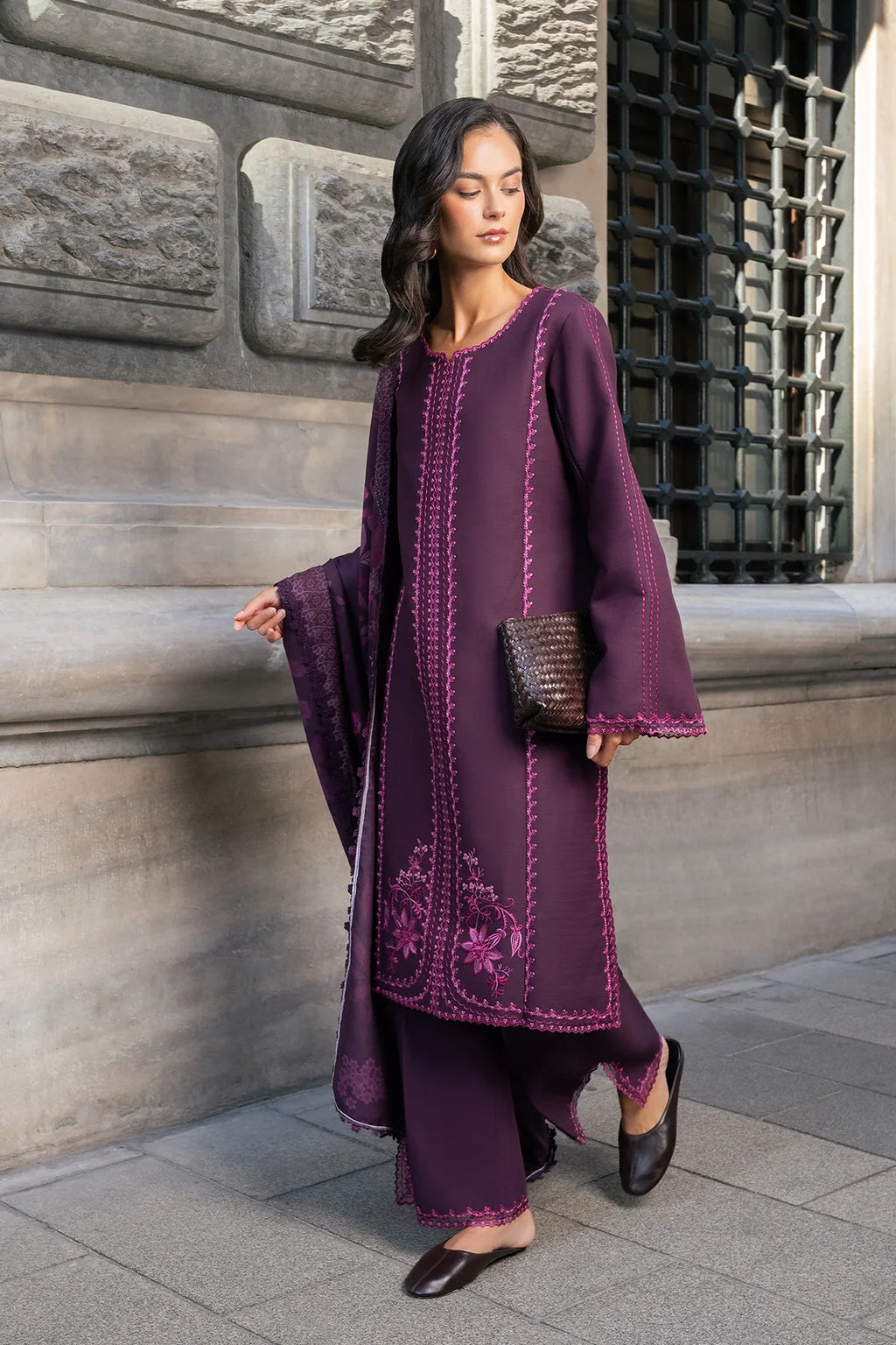 Rang Rasiya | Meet Me in Istanbul Khaddar Winter | Mauve