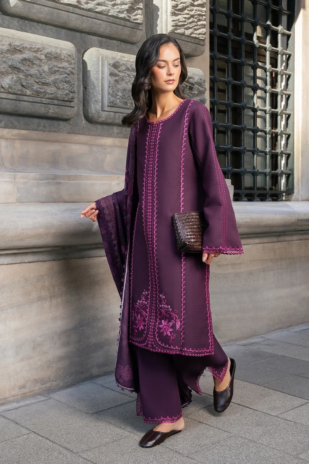 Rang Rasiya | Meet Me in Istanbul Khaddar Winter | Mauve