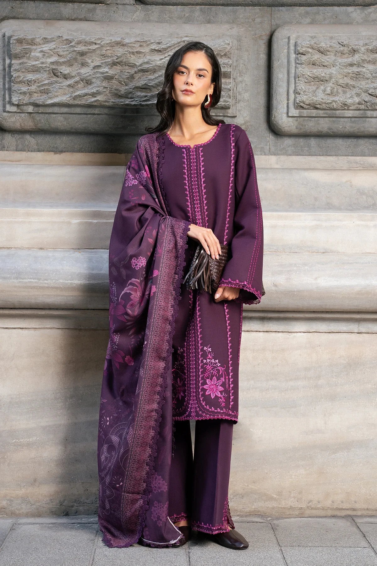 Rang Rasiya | Meet Me in Istanbul Khaddar Winter | Mauve
