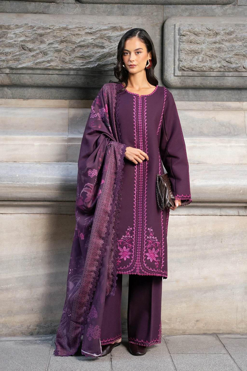 Rang Rasiya | Meet Me in Istanbul Khaddar Winter | Mauve